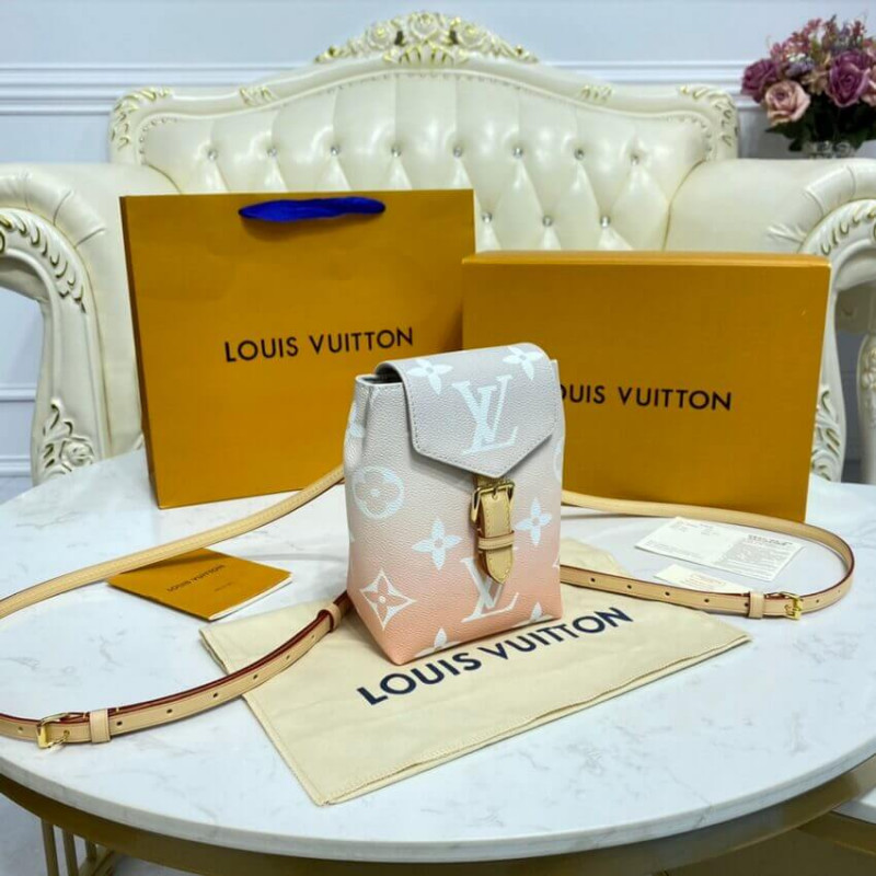 Replica Louis Vuitton Tiny Mini Backpack M45764 Mist Gray