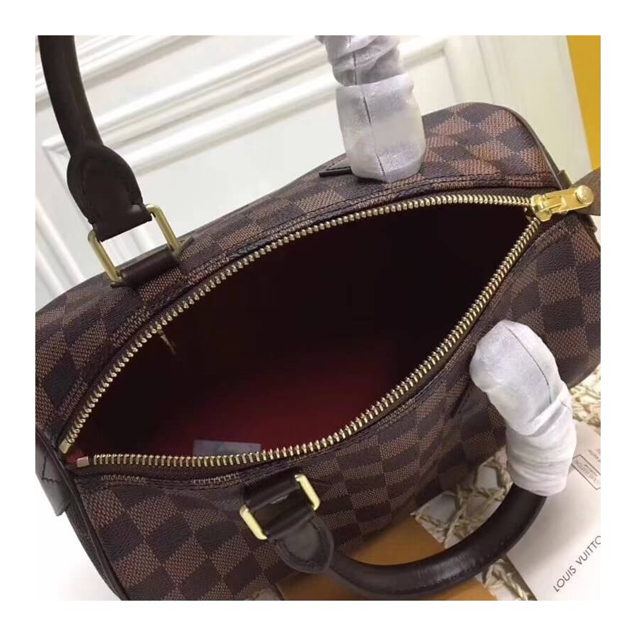 Replica Louis Vuitton Damier Ebene Canvas Speedy 25 N41365