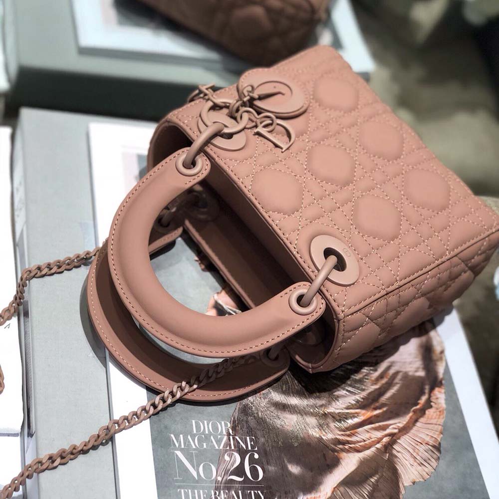 Replica Dior Aaa-Mini Lady Dr Bag Pure-Black/Pink/Grey