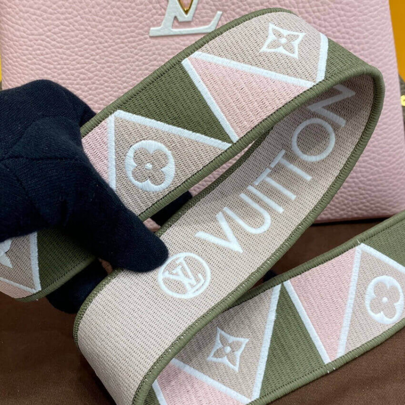 Replica Louis Vuitton Capucines Bb M59061 Rose/Beige