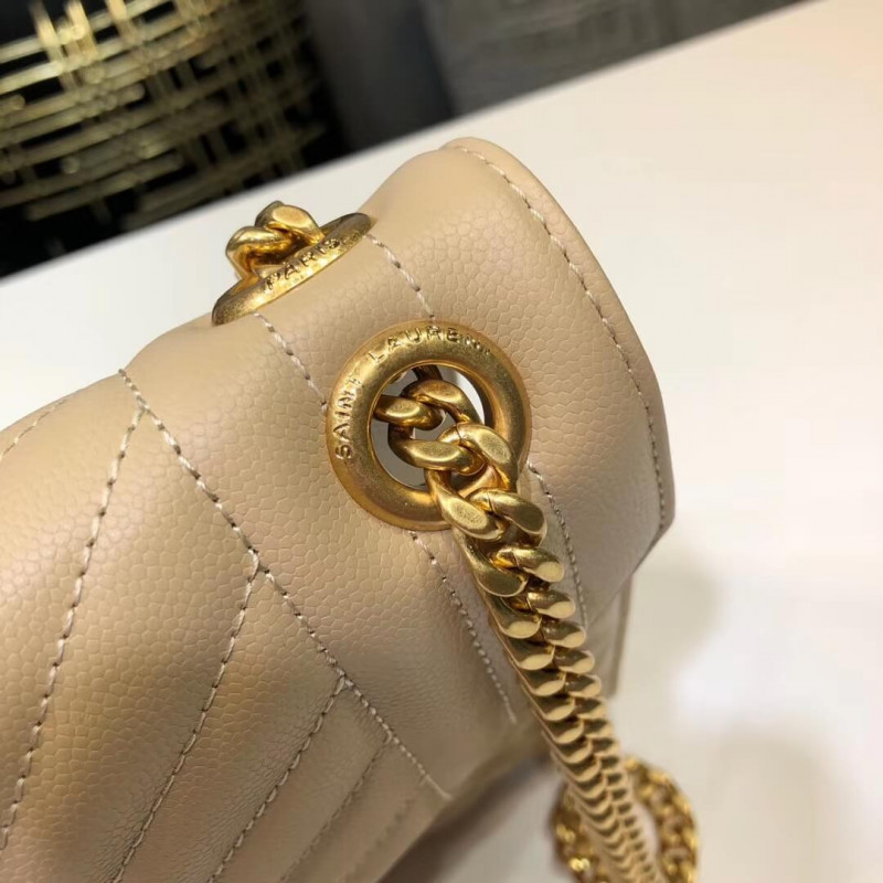 Replica Saint Laurent Grain Leather Envelope Medium Bag 487206