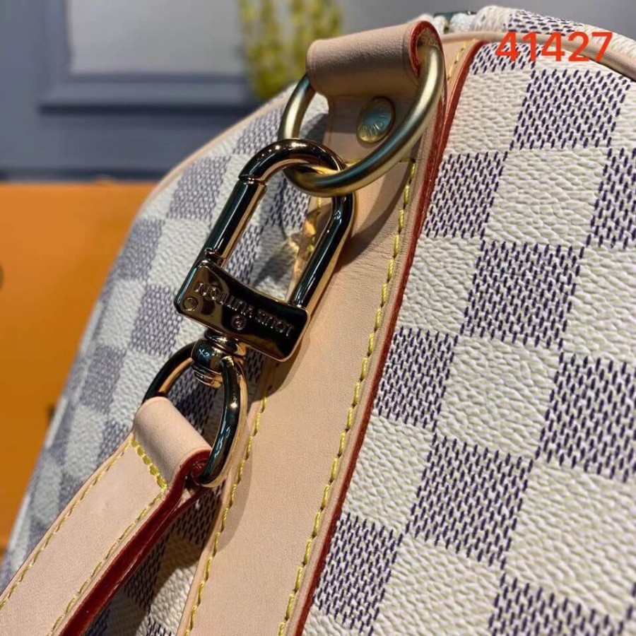 Replica Louis Vuitton Damier Azur Keepall Bandouliere 50 N41427