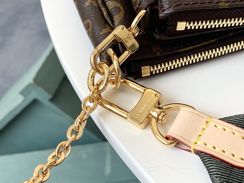 Replica Louis Vuitton Multi Pochette Accessoires-M44813 Green/Pink/Blue