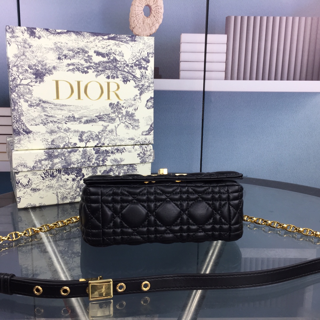 Replica Dior Small Dr Caro Bag Black/Beige