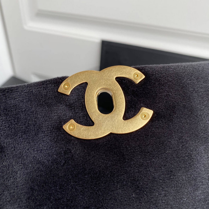Replica Chanel 19 Small Velvet Flap Bag As1160