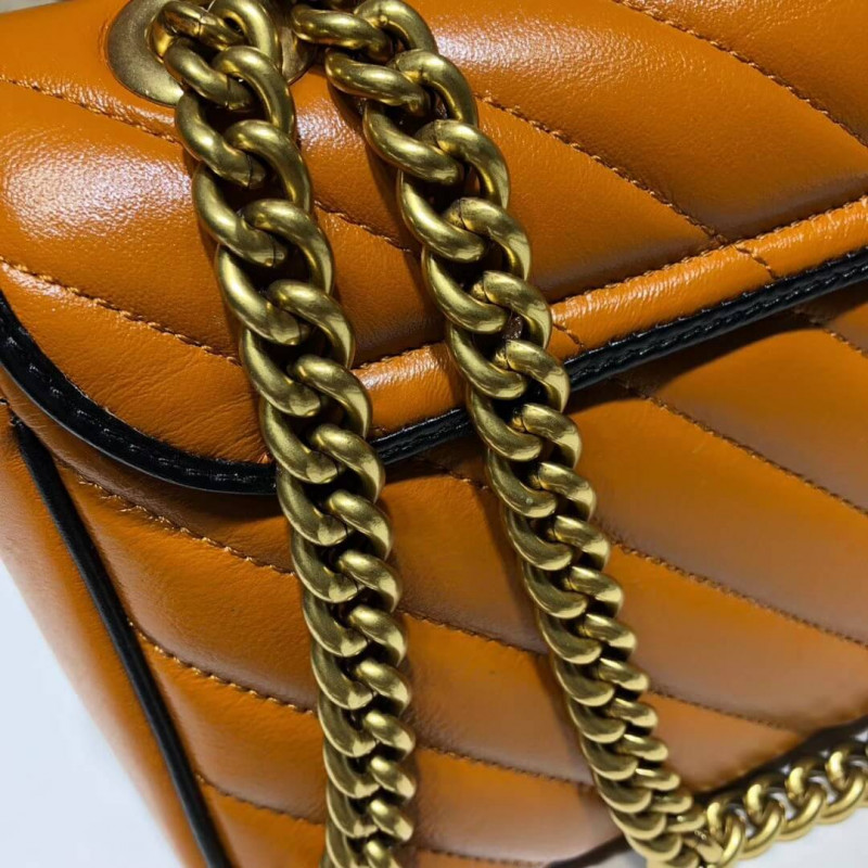 Replica Gucci Gg Marmont Small Shoulder Bag 443497 Cognac