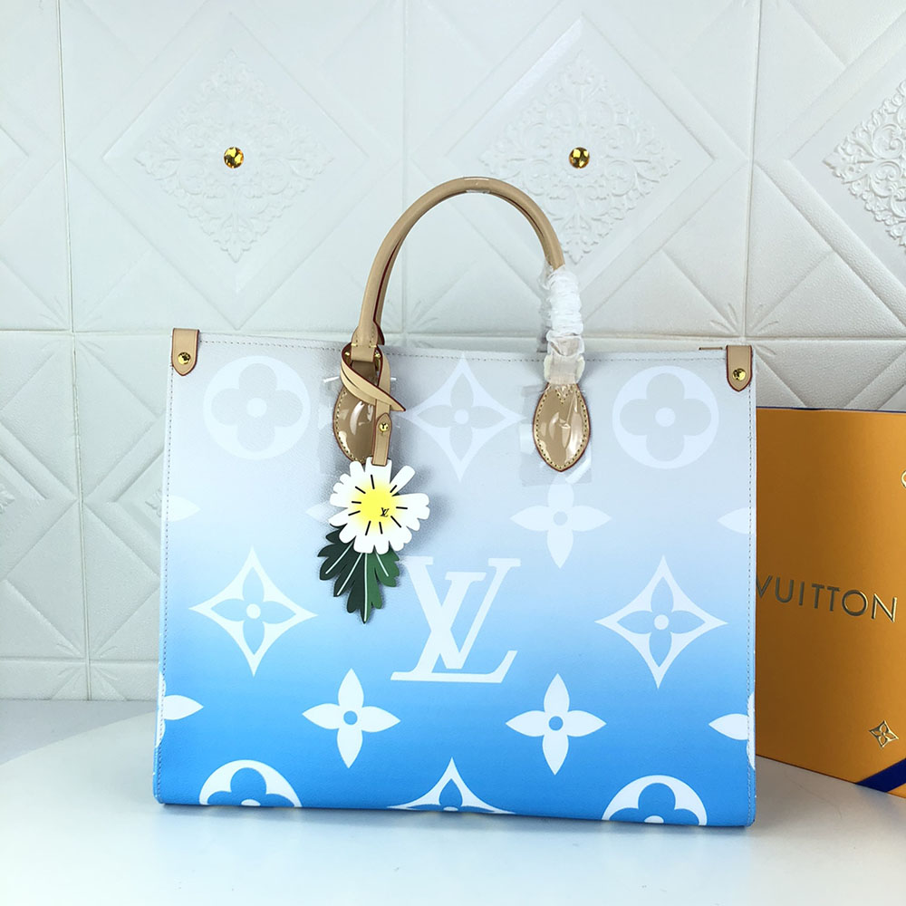 Replica Louis Vuitton Onthego Gm Blue/Pink/Mist