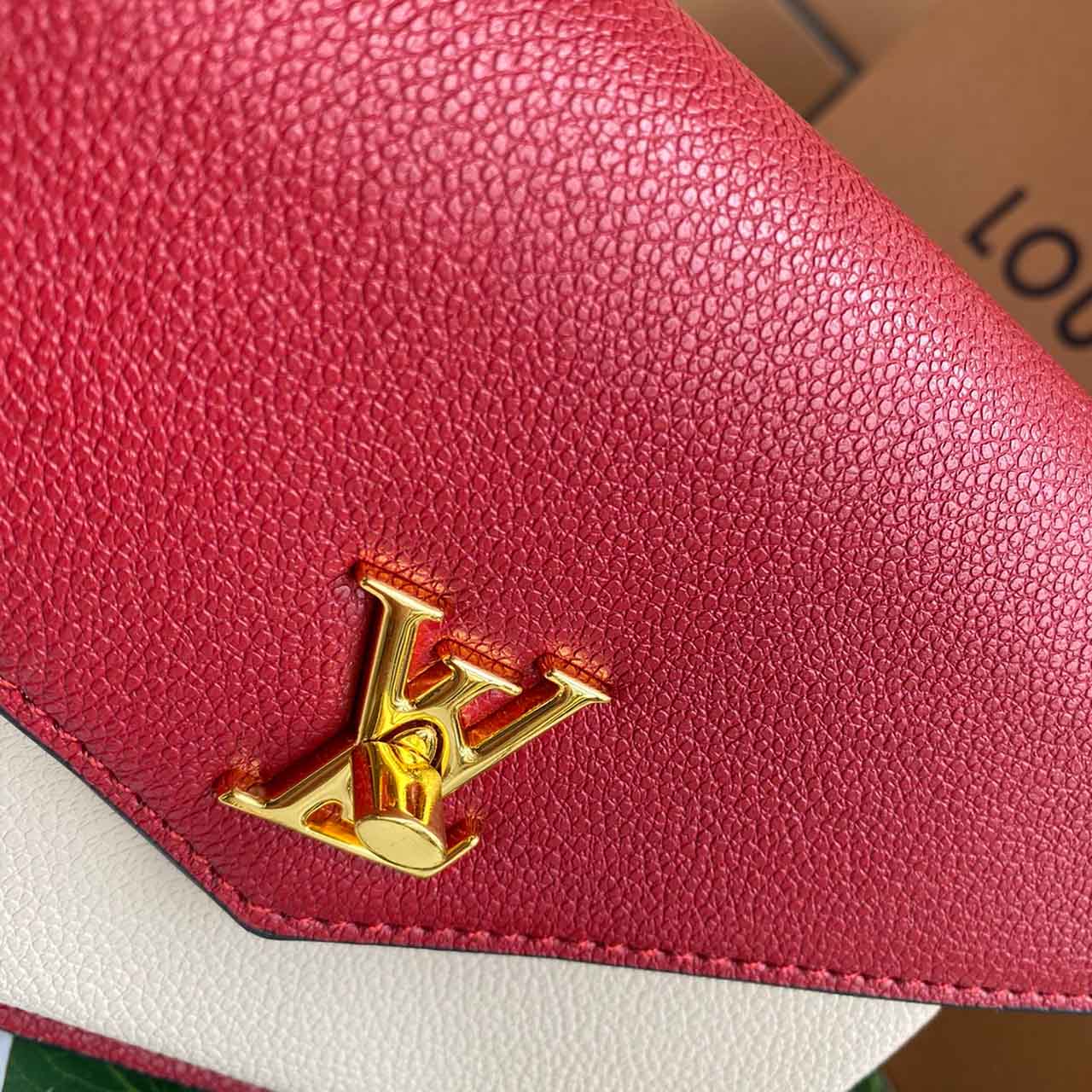 Replica Louis Vuitton Mylockme Chain Bag M56641 Red/Pink White