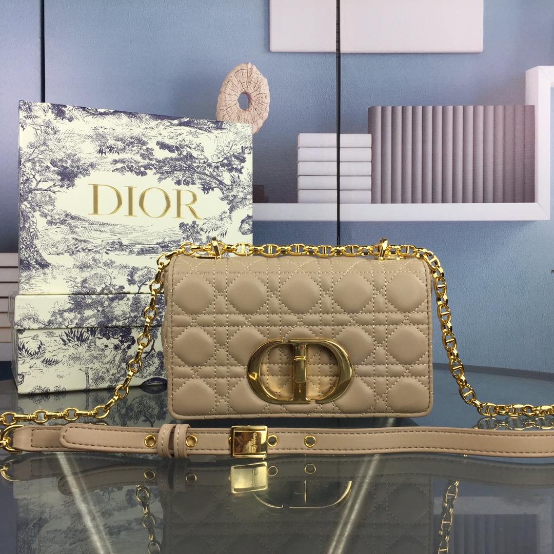 Replica Dior Small Dr Caro Bag Black/Beige