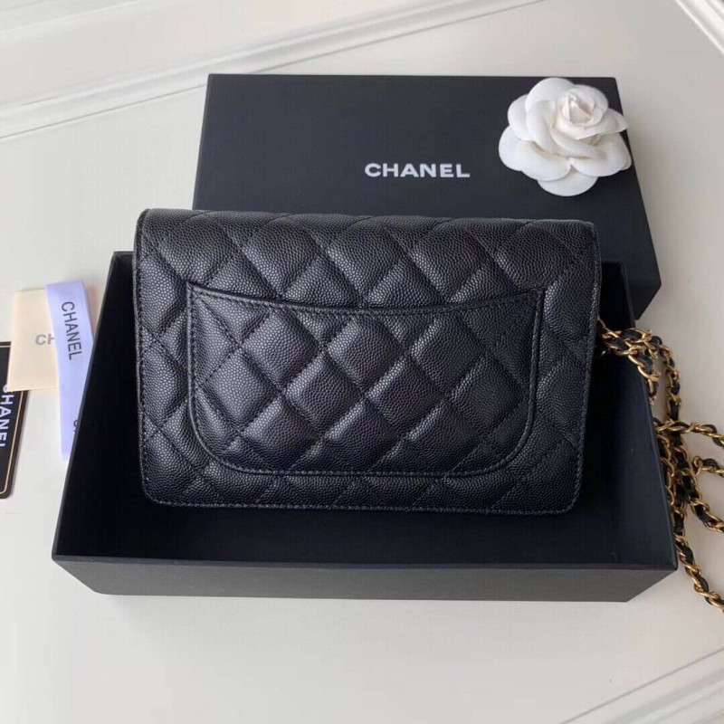 Replica Chanel Caviar Quilted Wallet On Chain Woc A33814