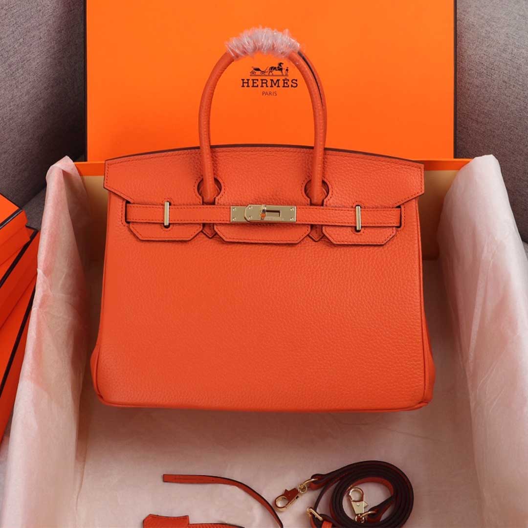 Replica Hermes Aaa-Birkin 25/30/35 Bag Beige/Orange/Navy
