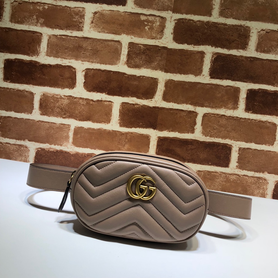 Replica Gucci Marmont Matelasse Leather Belt Bag 476434