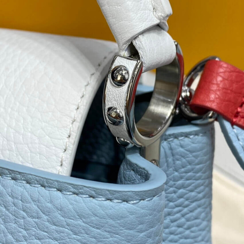 Replica Louis Vuitton Taurillon Leather Capucines Mini M57519