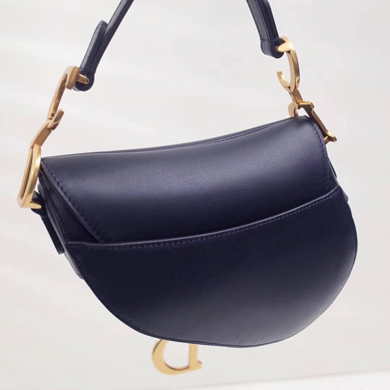 Replica Christian Dior Smooth Calfskin Mini Saddle Bag M0447