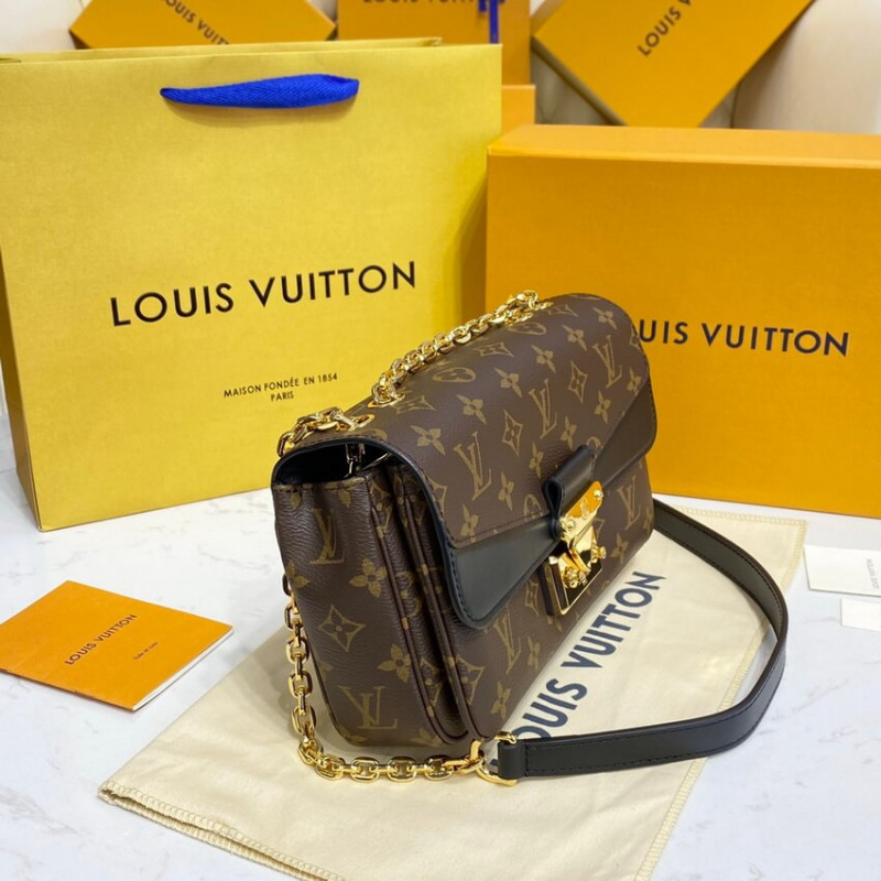 Replica Louis Vuitton Monogram Leather Marceau Should Bag M46126 M46127