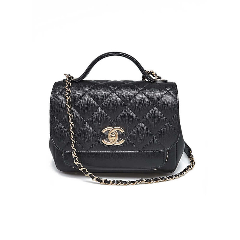 Replica Chanel Quilted Caviar Leather Small Business Affinity Bag A93749