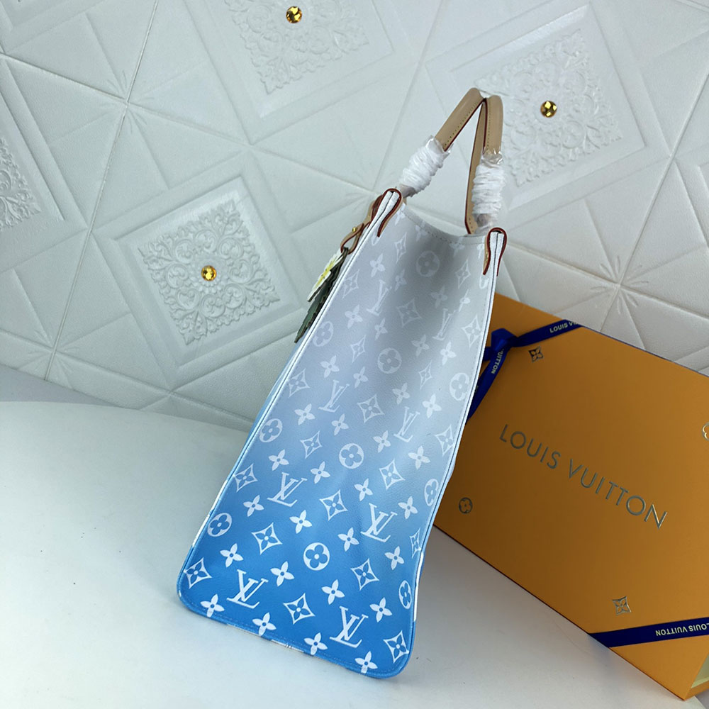 Replica Louis Vuitton Onthego Gm Blue/Pink/Mist