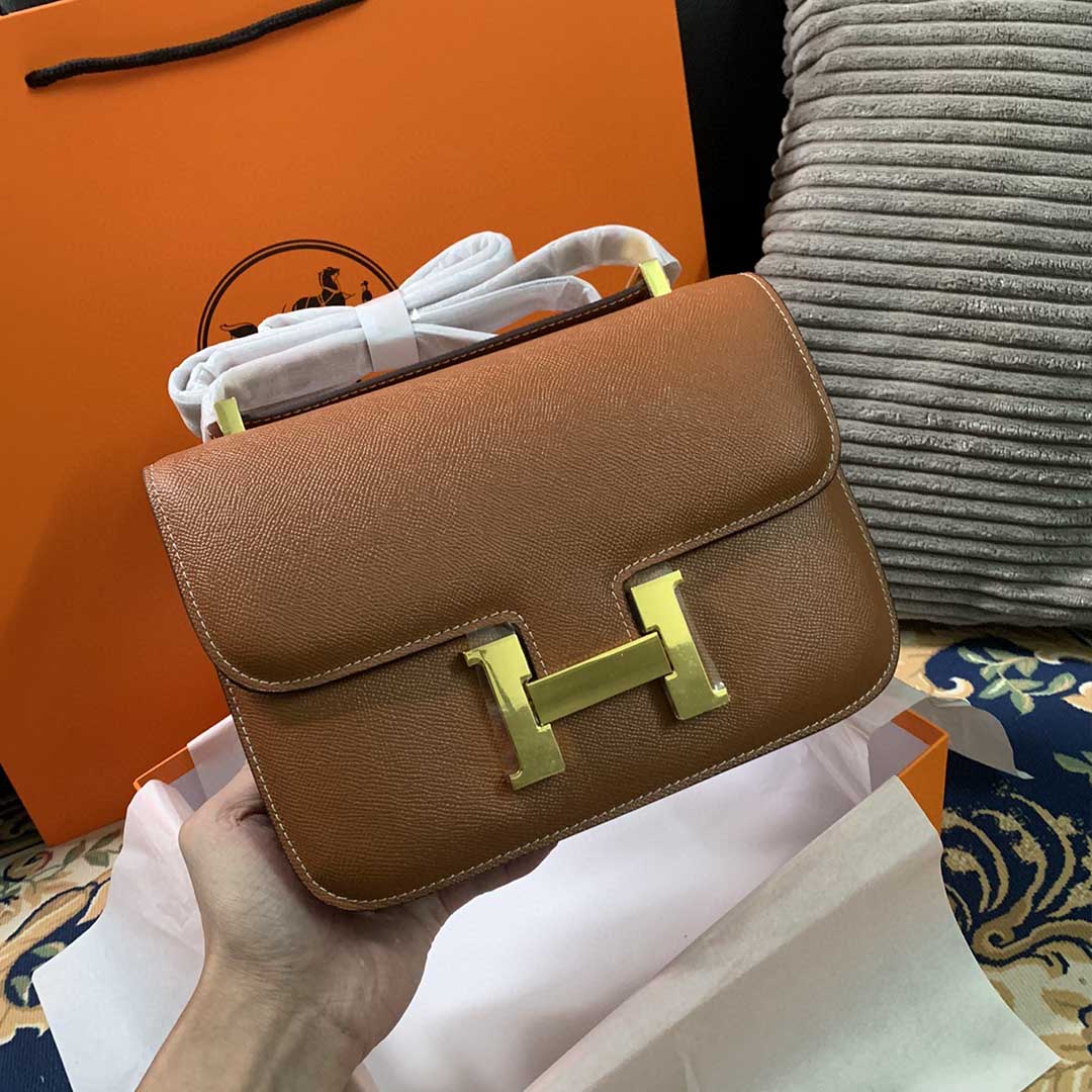 Replica Hermes Aaa-Constance Handbag 24Cm 19Cm Black/White/Pink