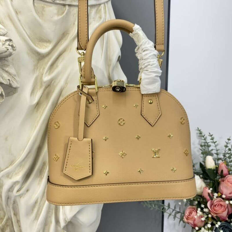 Replica Louis Vuitton Alma Bb Monogram Metal In Beige M58638