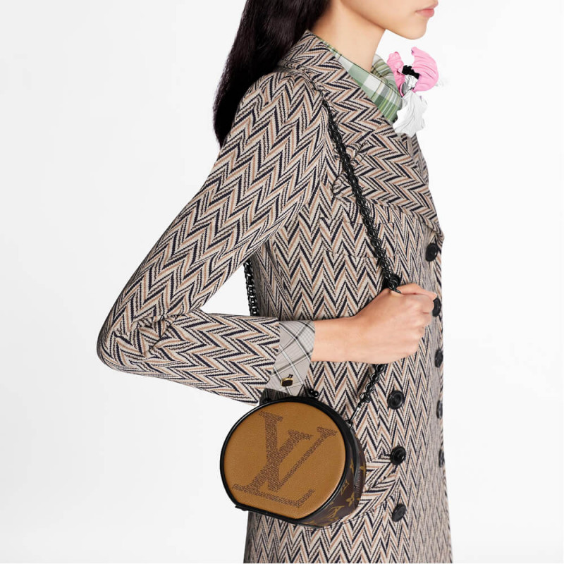 Replica Louis Vuitton Monogram Reverse Canvas Boursicot Bc M45280