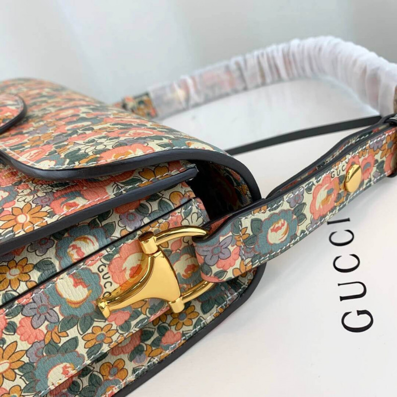 Replica Gucci Horsebit 1955 Liberty London Bag 602204
