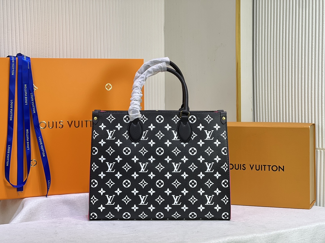 Replica Louis Vuitton Monogram A4 Leather Onthego Totes