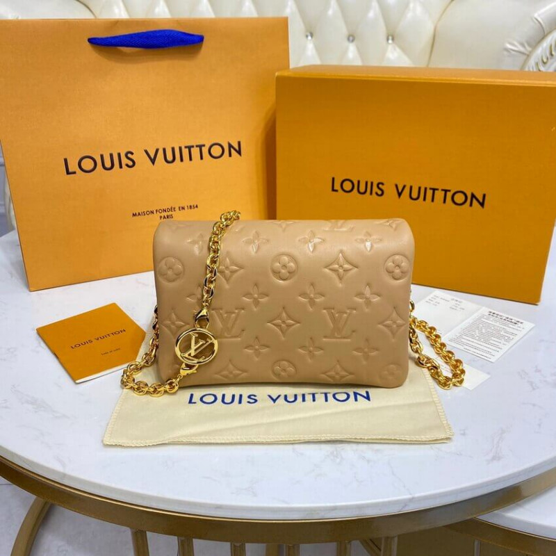 Replica Louis Vuitton Pochette Coussin M80818 Camel Brown