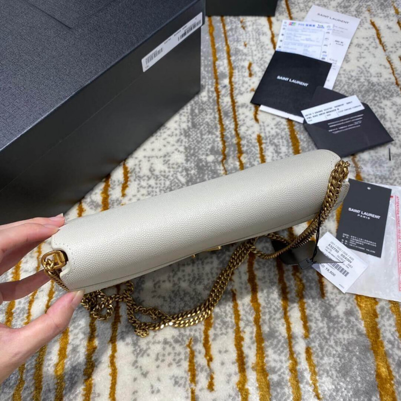 Replica Ysl Saint Laurent Cassandra Monogram Clasp Bag In Grain Leather 532750