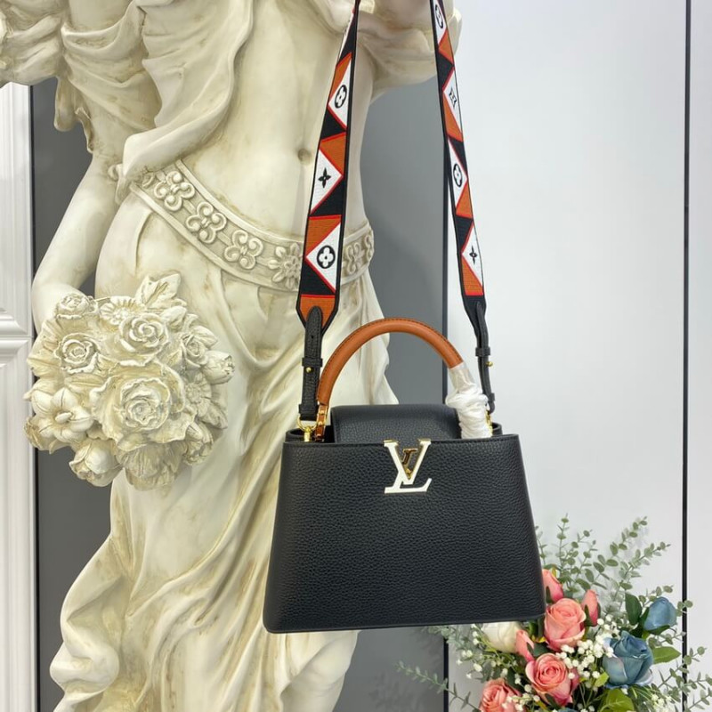 Replica Louis Vuitton Capucines Bb M59061 Noir/Rouge