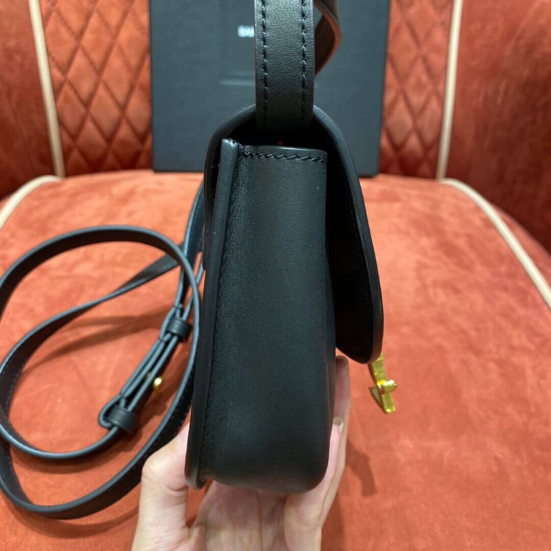 Replica Saint Laurent Kaia Ysl-Plaque Mini Leather Satchel 623097