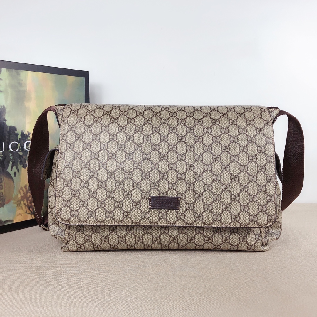 Replica Gucci Gg Plus Diaper Bag Black/Grey 211131