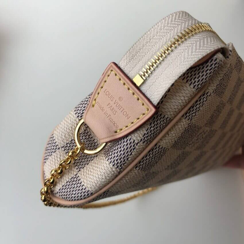 Replica Louis Vuitton Damier Azur Canvas Eva Clutch N55214