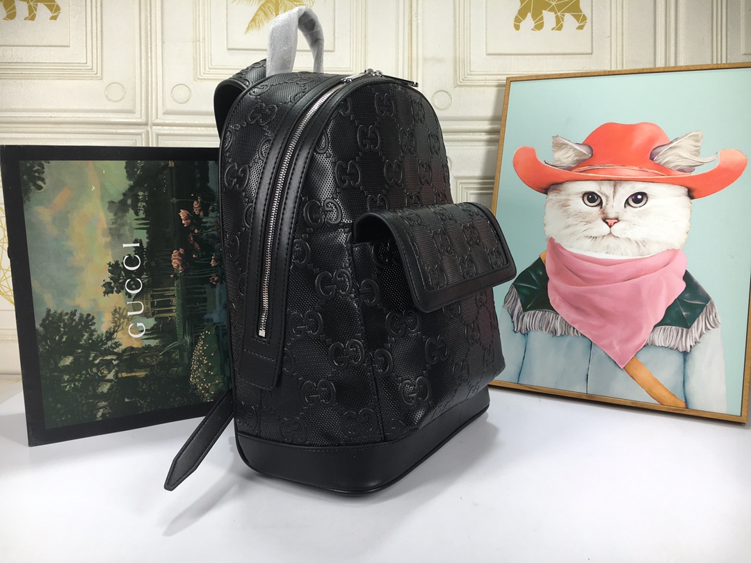 Replica Gucci Double G Embossed Backpack