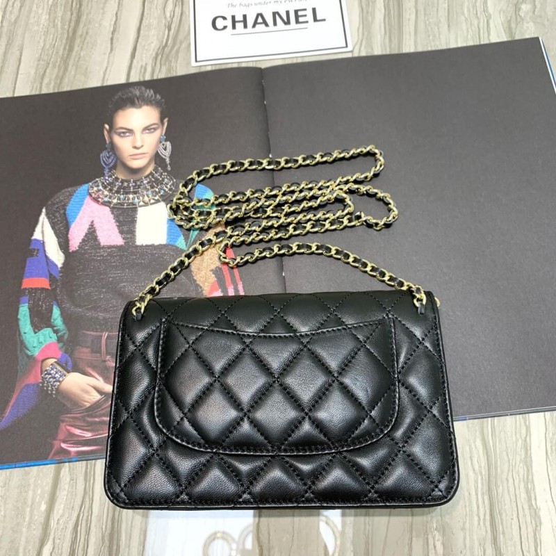 Replica Chanel Lambskin Chain Bag 86058