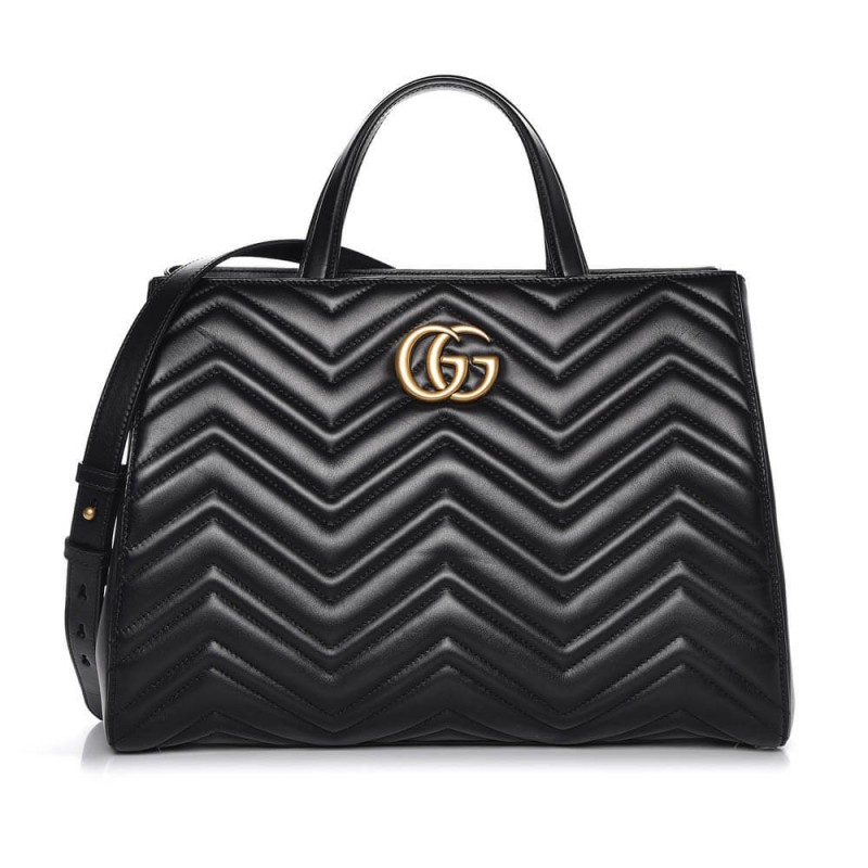 Replica Gucci Gg Marmont Medium Matelasse Top Handle Bag 443505