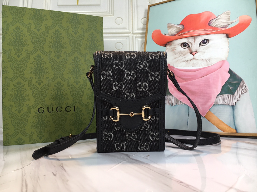 Replica Gucci Double G Horsebit 1955 Mini Bag