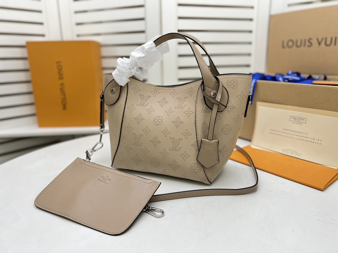 Replica Louis Vuitton Hina Pm- Beige/Pink/White