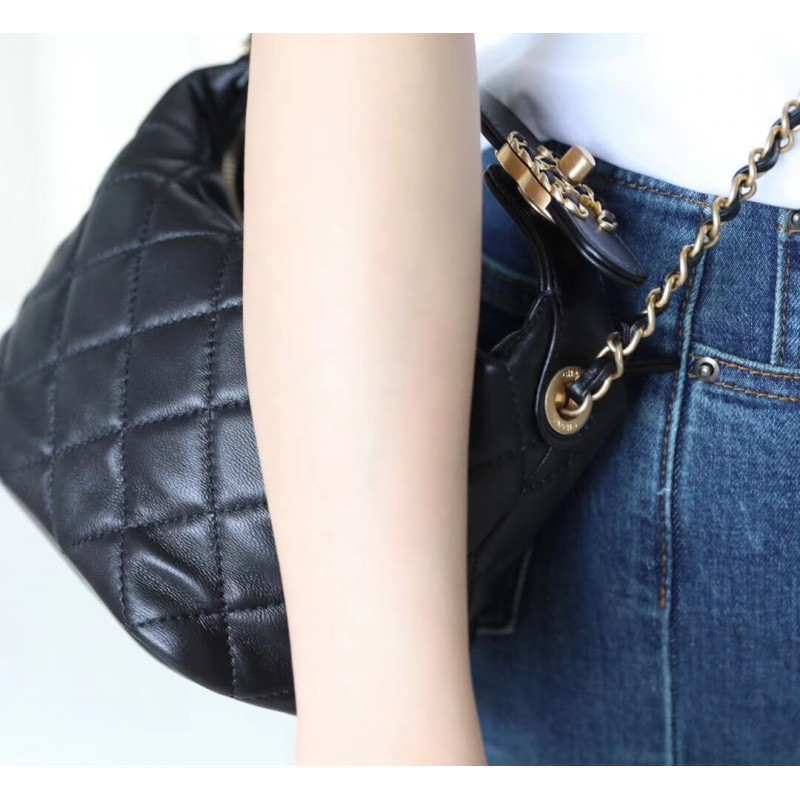 Replica Chanel Small Lambskin Hobo Bag As1745