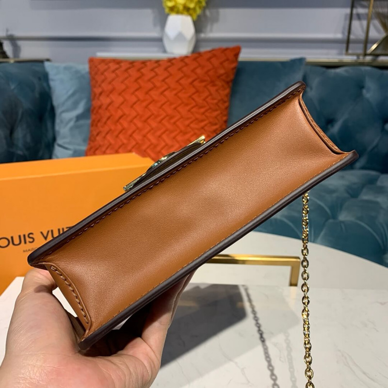 Replica Louis Vuitton Monogram Canvas Dauphine Chain Wallet M68746