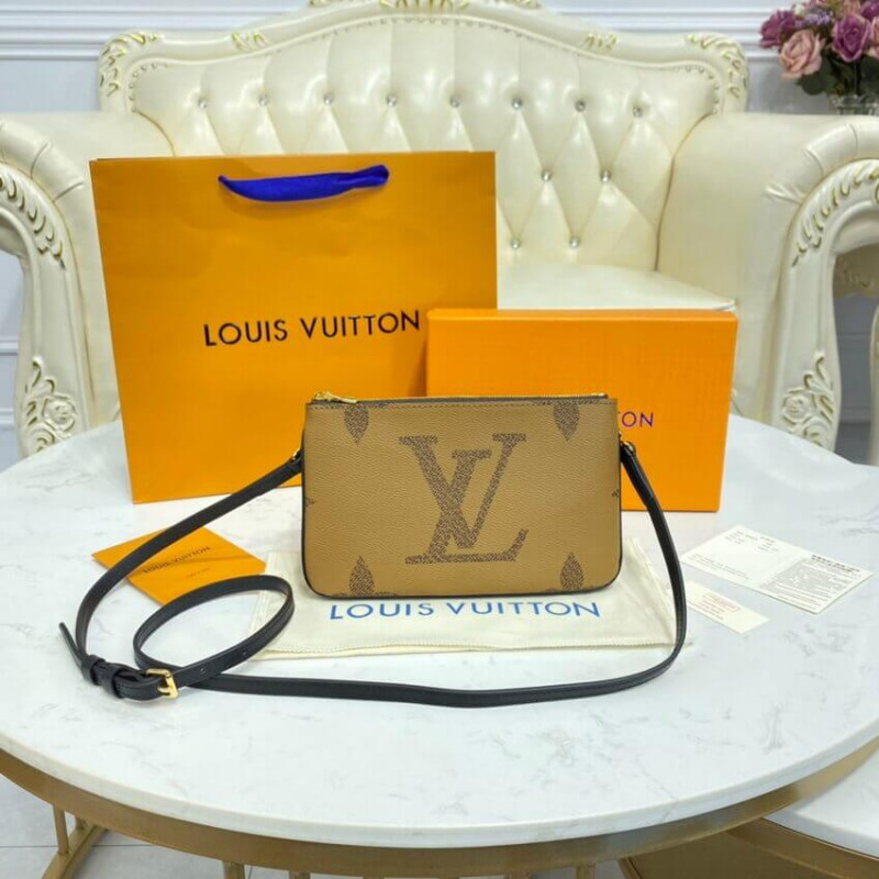 Replica Louis Vuitton Monogram Double Zip Pochette M69203