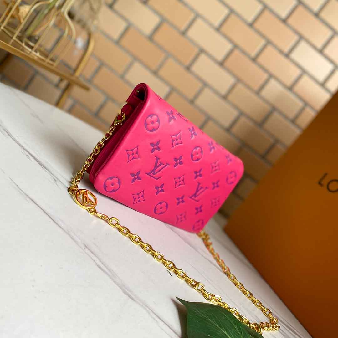 Replica Louis Vuitton Pochette Coussin M80742 Black/Blue/Rose