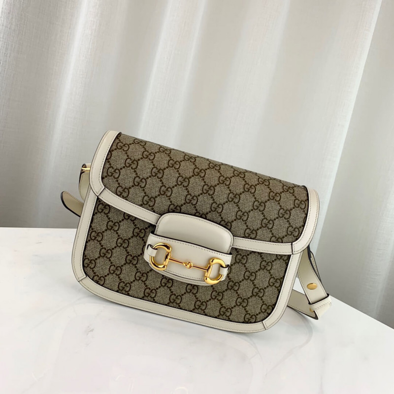 Replica Gucci 1955 Horsebit Gg Supreme Shoulder Bag 602204