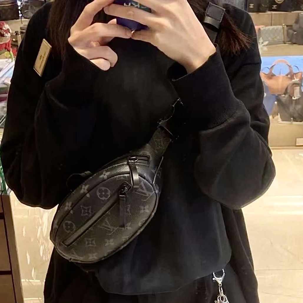 Replica Louis Vuitton Bags Catch Bumbag Monogram Eclipse M82777 AAA+