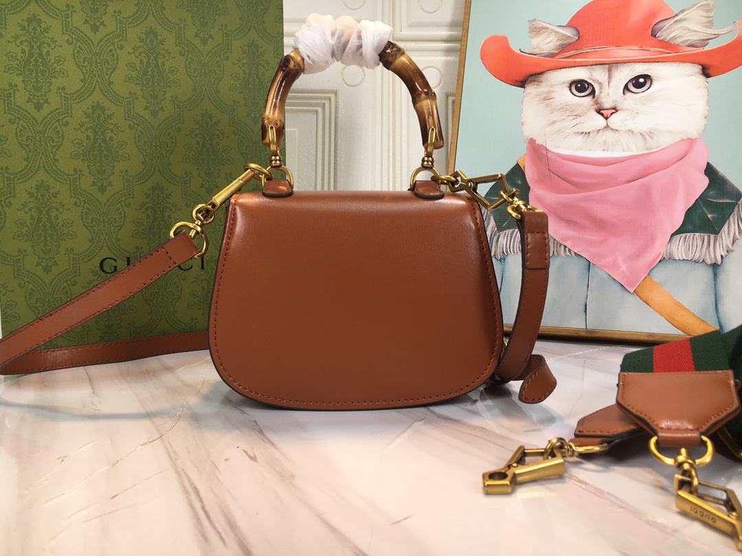 Replica Gucci Double G Bamboo 1947 Mini Top Handle Bag