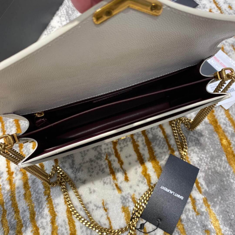 Replica Ysl Saint Laurent Cassandra Monogram Clasp Bag In Grain Leather 532750