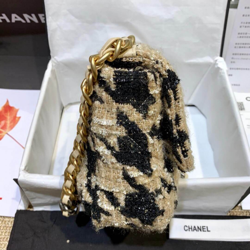 Replica Chanel 19 Tweed Maxi Flap Bag As1160
