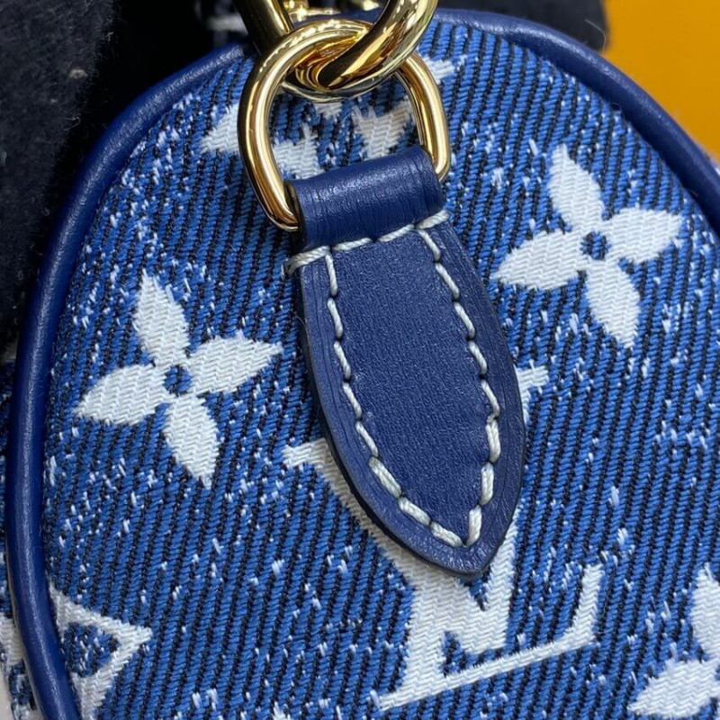 Replica Louis Vuitton Monogram Jacquard Denim Nano Speedy M81168 M81213