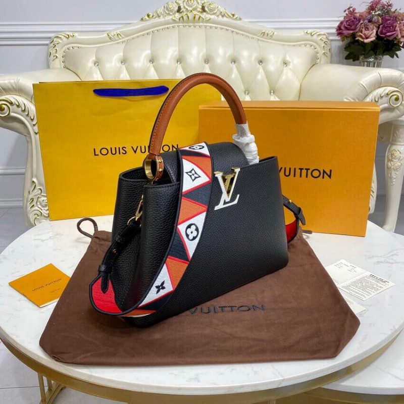 Replica Louis Vuitton Capucines Mm M59020 Noir/Rouge