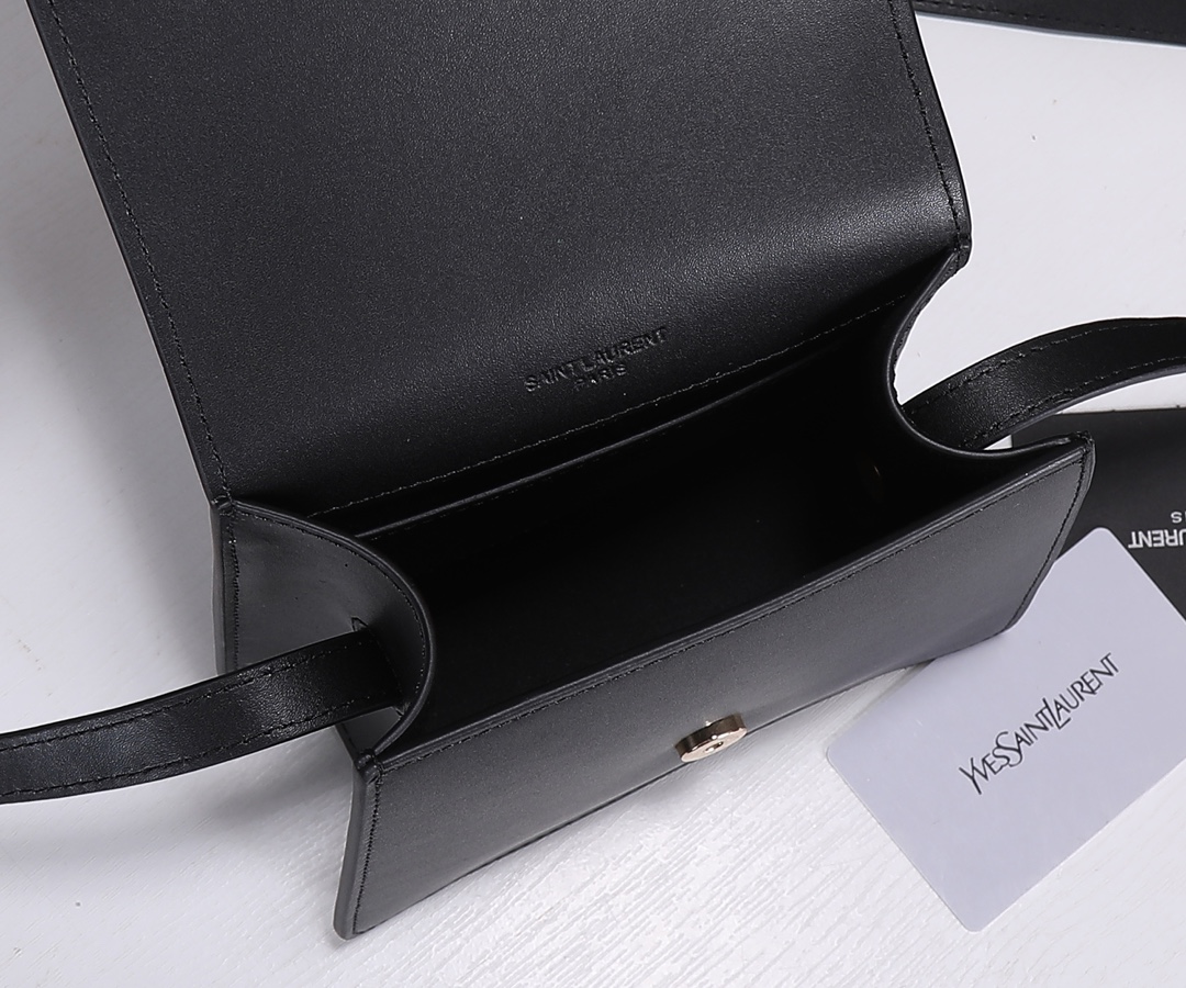 Replica Ysl Kaia North/South Satchel In Vegetable- Black/Beige