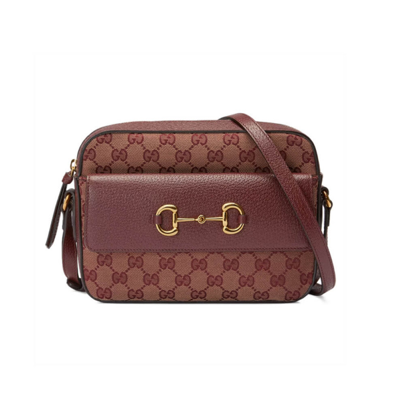 Replica Gucci Horsebit 1955 Small Bag In Burgundy 645454